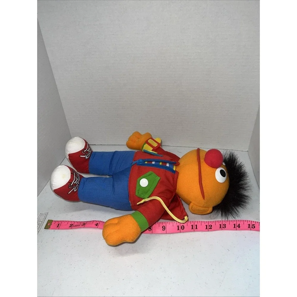 Vintage Playskool Sesame Street Dress Me Up Ernie Plush Doll 1990s